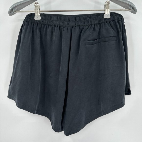 Quince Women's Black Washable Silk Pajama Shorts sz S Small NWT Sleep Stretch - Picture 3 of 4